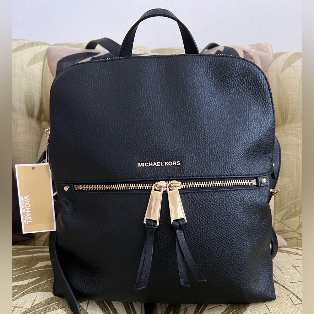 Michael Kors Rhea Black Backpack
